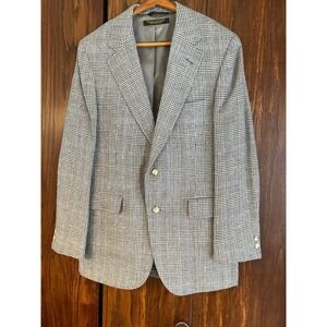 Gray Plaid Brooks Brothers Vintage Wool Coat
